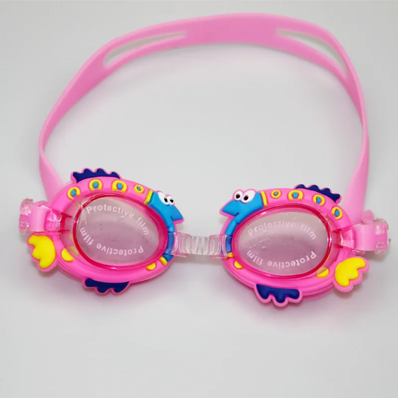 Милые Мультяшные очки для детей, противотуманные очки для плавания, детские очки для серфинга, очки для серфинга, для мальчиков и девочек - Color: Pink Fish