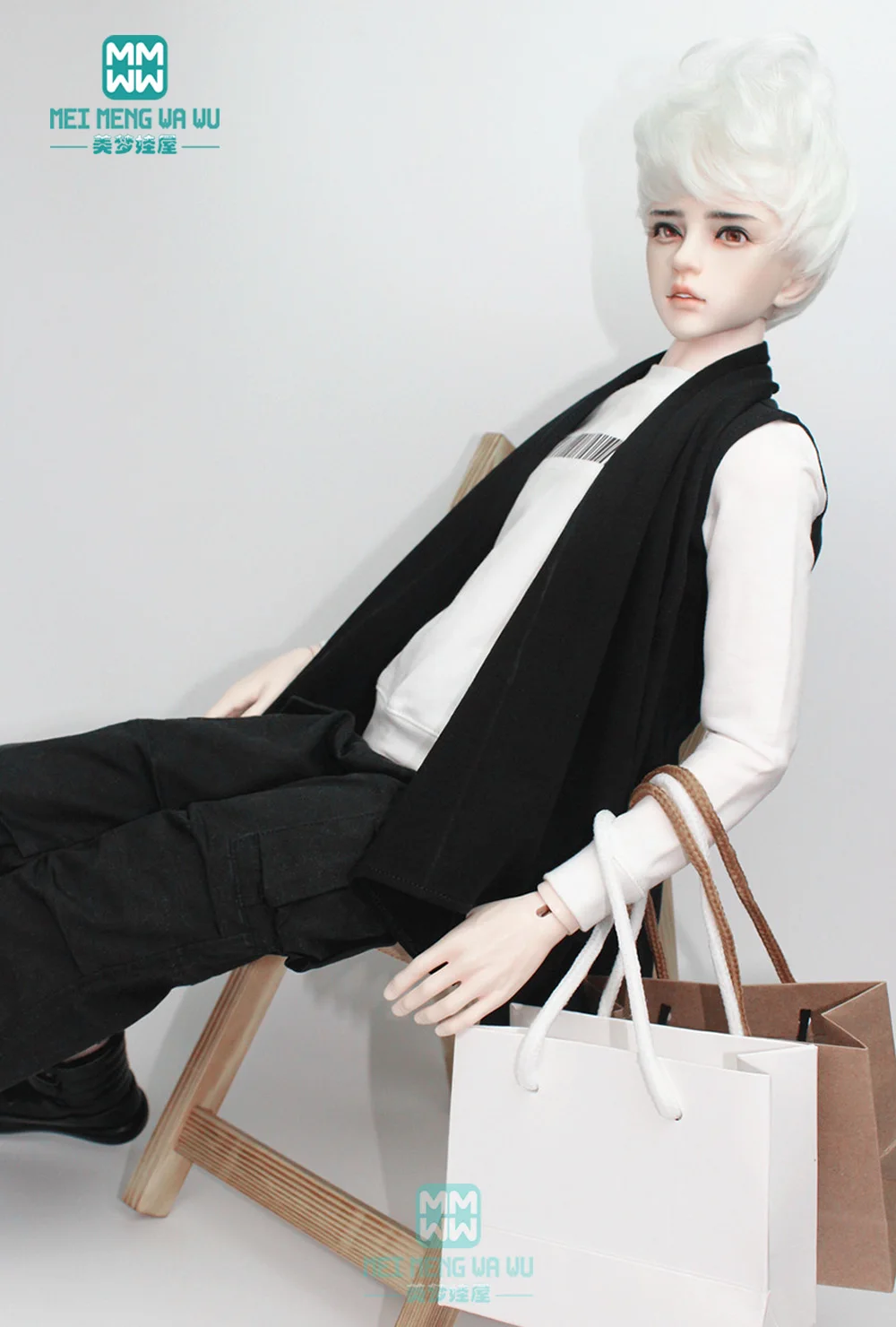 BJD Кукла Одежда для 68 см- 75 см BJD дядюшка Мода Письмо Джерси, повседневные брюки