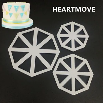 

3Pcs/set Triangular Flag Cutter Mold Cake Side Sugarcraft Fondant Cake Decorating Christmas Cake Decorating Tools Tool 9203