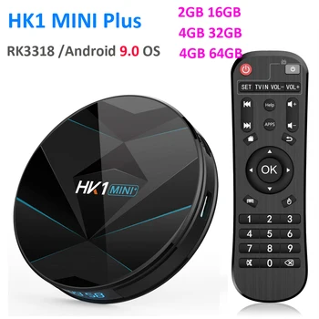 

5PCS/LOT HK1 MINI PLUS Android 9.0 Smart TV Box Rockchip RK3318 4GB RAM 64GB ROM Max 2.4G/5G Dual WiFi