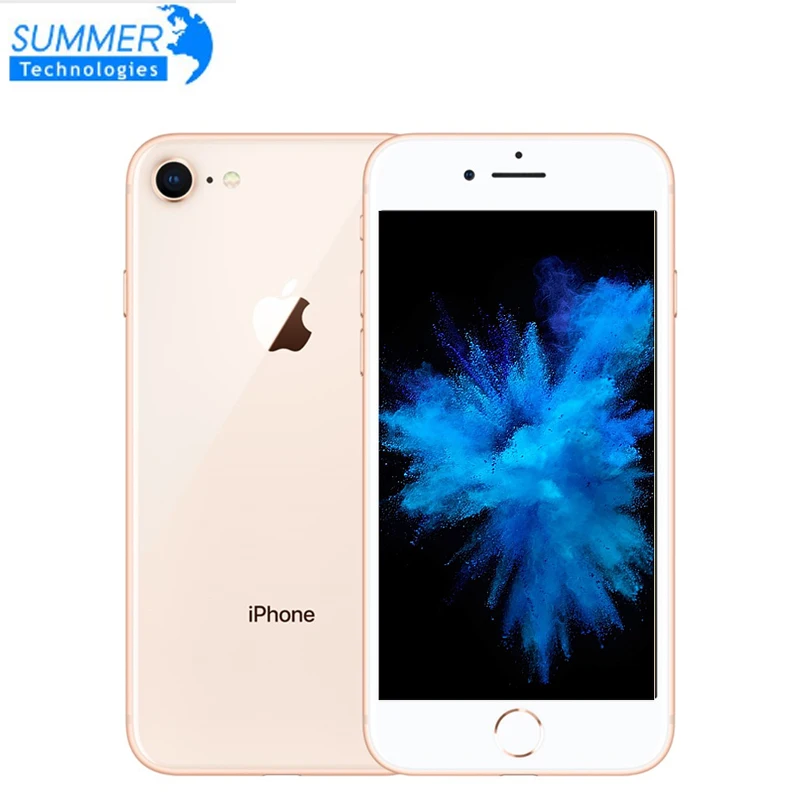 

Used Smartphone Original Apple iPhone 8 LTE Mobile Phone 4.7" 12.0MP Hexa Core 2GB RAM Unlocked iOS Fingerprint
