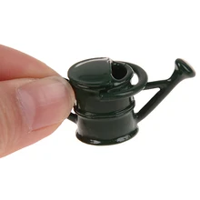 Оловянный металл белый кукольный домик аксессуары Классическая Детская игрушка кукольный домик Миниатюрный полив банка ремесла модель Кукольный домик Decoratio