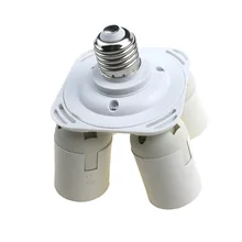 Держатели-преобразователи для ламп 4 в 1 E27 гнезда цоколя 110 V-240 V-разветвитель на две лампы Свет Лампа адаптер держателя лампы e27 Studio soфт box