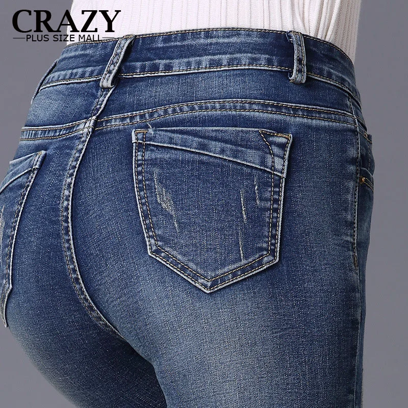 S-9XL, женские летние джинсы больших размеров, женские облегающие брюки-карандаш с высокой талией 8XL 7XL 6XL 5XL 4XL, обтягивающие джинсы с высокой талией C9738