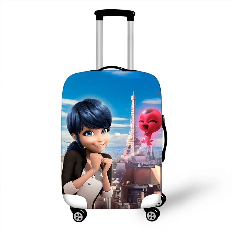 

18''-28'' Miraculous Ladybug Elastic Luggage Protective Cover Trolley Suitcase Protect Dust Bag Case Cartoon Travel Accessories