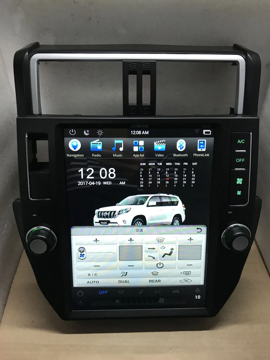 Чистый Android 7.1.1 четырехъядерный 2 Гб RAM автомобильный DVD для TOYOTA Land Cruiser prado 150 1024*600