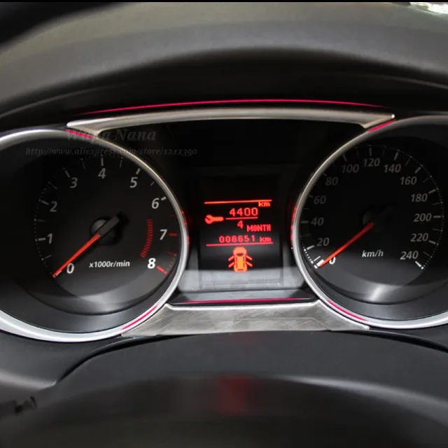 

Stainless Steel Dashboard Instrument stripe trim 2pcs For Mitsubishi ASX 2011-2013