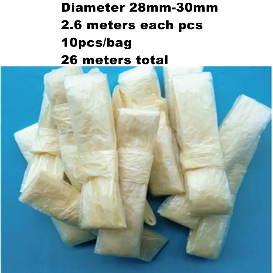 Free shipping 10pc/bag Dry sheep casing natural sheep Sausage cover
