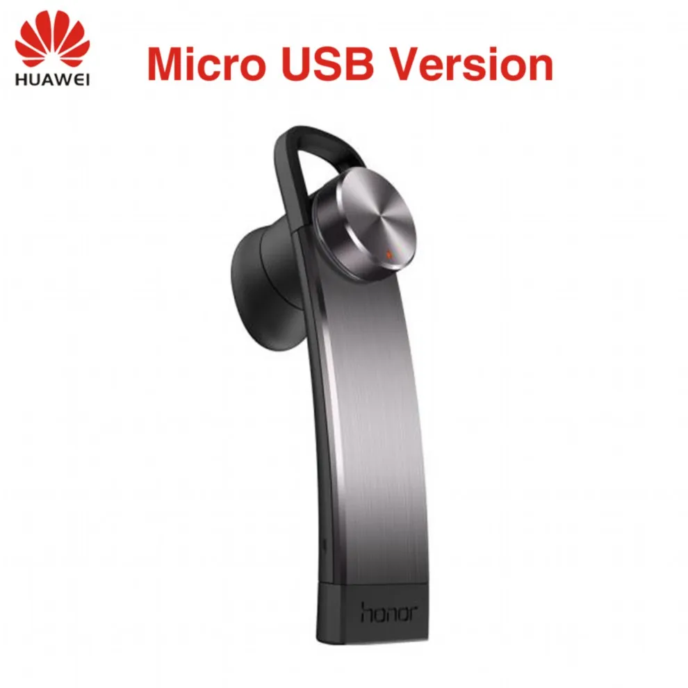 Оригинальные HUAWEI Honor Bluetooth наушники AM07 маленький свисток Голосовое управление телефоны сообщение сигнал для зарядки - Цвет: Micro USB Vers- Gray
