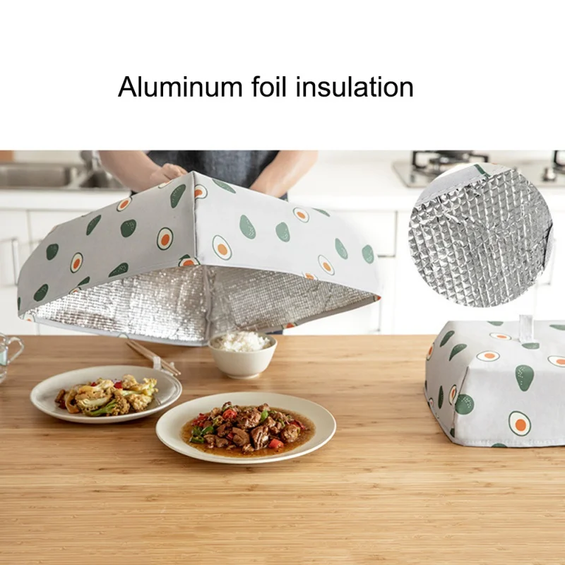 Keep Warm Aluminum Foil Dishes Cover Insulation Dustproof Dining Table