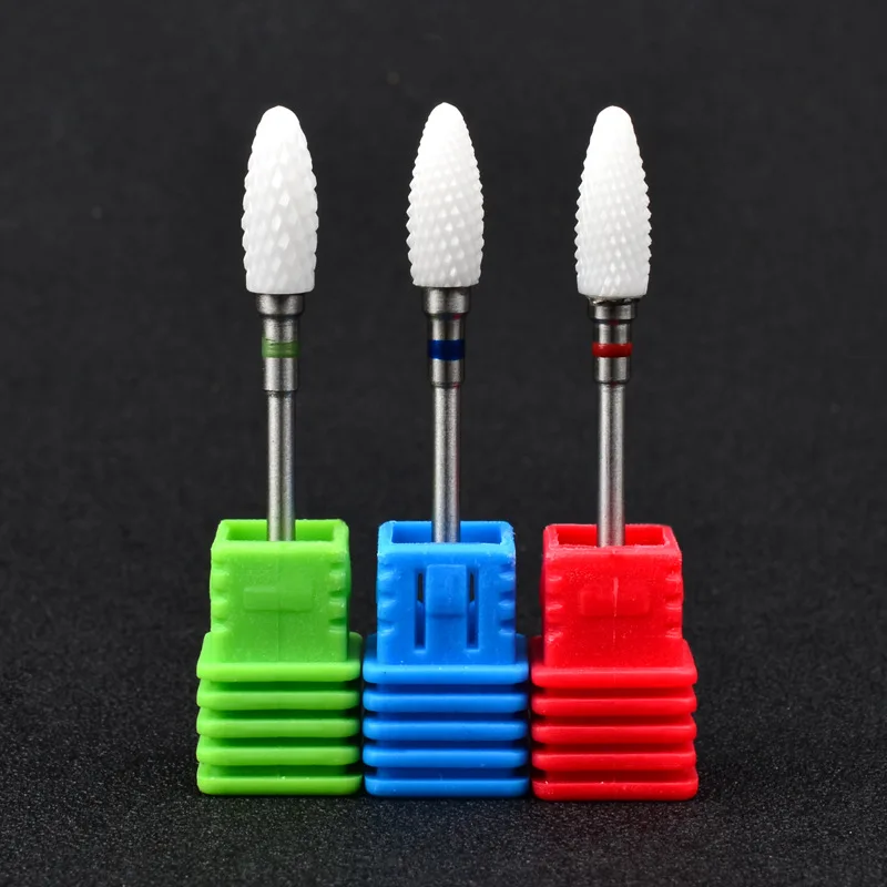 

1 Pcs High Quality Ceramic Nail Drill Bit Rotate Burr Cutter For Electric Drill Manicure Machines Pedicure Files Nail Art Tools