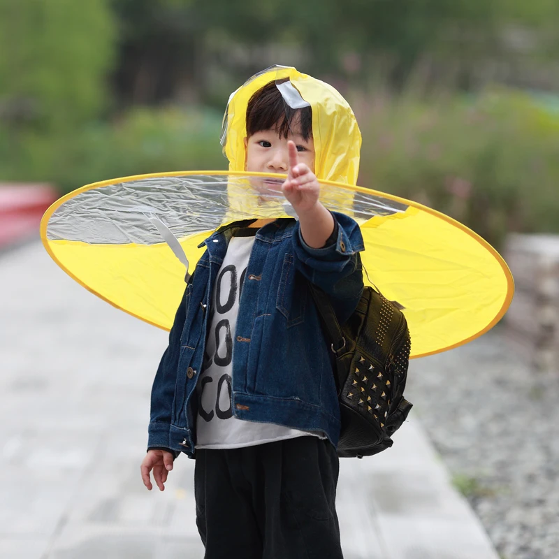 clear umbrella hat