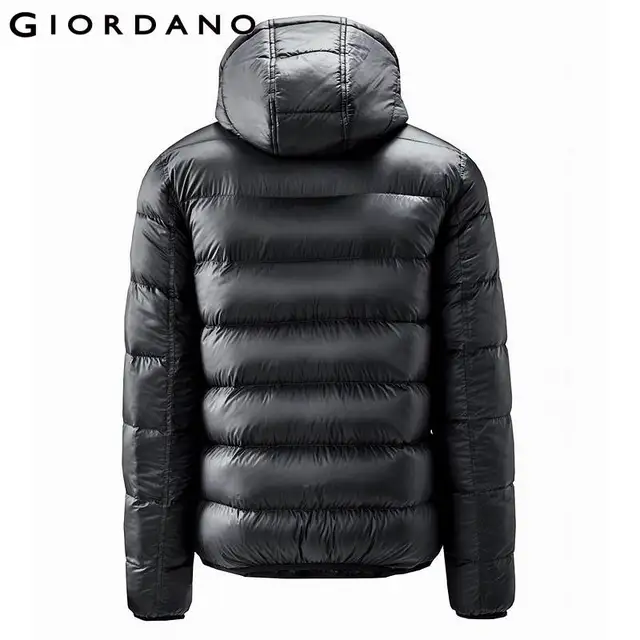 Giordano Men Down Jacket Men Reversible Style Hooded Lightweight Down Jacket Men Machine-washable Windproof Packable - Image 3