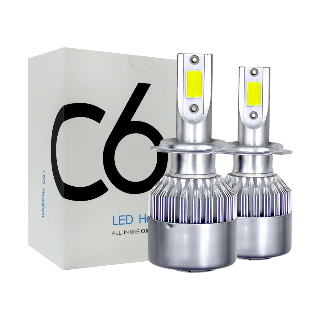 Muxall 2Pcs 9005 HB3 H11 H7 H4 Led H11 H1 H8 H9 bulb 72W 8000lm Headlights