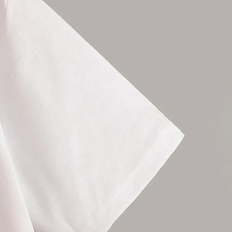 Dotfashion белая футболка с рисунком и бантом женские летние топы Повседневная модная одежда с коротким рукавом женская футболка