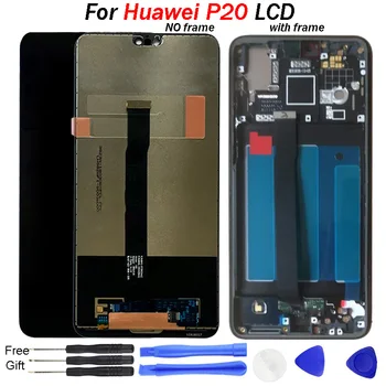 

For Huawei P20 LCD Display Touch Screen Digitizer Assembly EML With Frame Mobile phone LCD Replacement tool L29 L22 L09 AL00 LCD