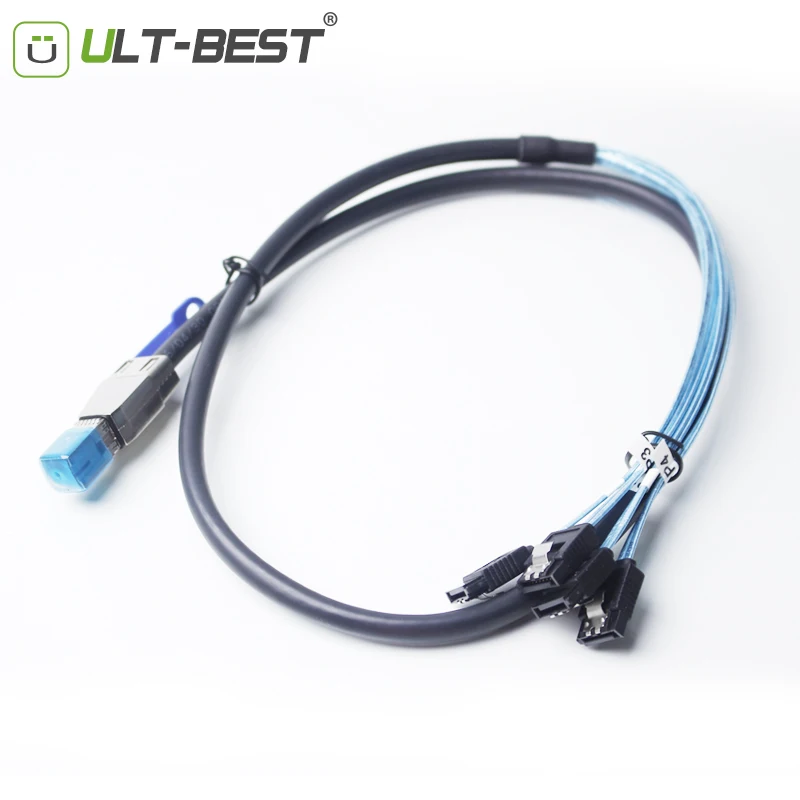 Ult лучший внешний мини SAS HD SFF 8644 4 X SATA 7Pin 6 Гбит/с жесткий диск для хранения данных