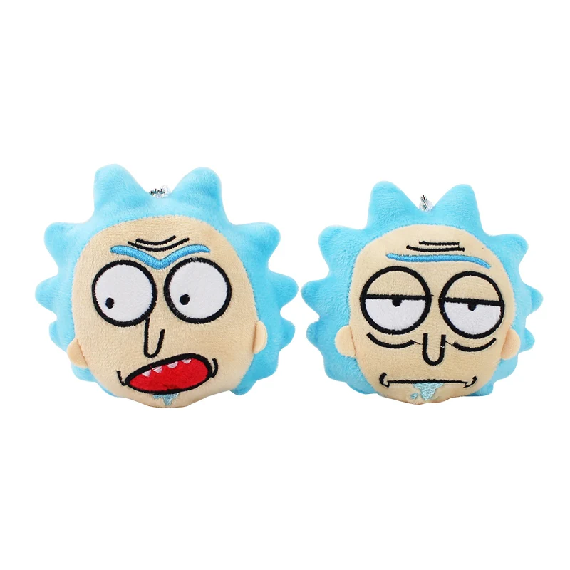 

2 Styles cartoon Plush Toy Scientist Head Soft Stuffed Keychain Pendant Toys