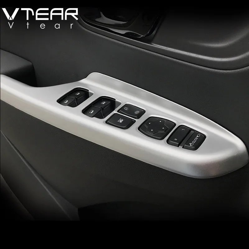 Vtear For Hyundai Kona Encino 2018 2019 Chrome Carbon Fiber ABS Chrome