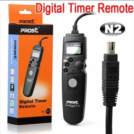 Прост интервалометр таймер кабель дистанционного управления спуска затвора tc-n2 для цифровых зеркальных d70s d80 управления камерой + оптовая продажа