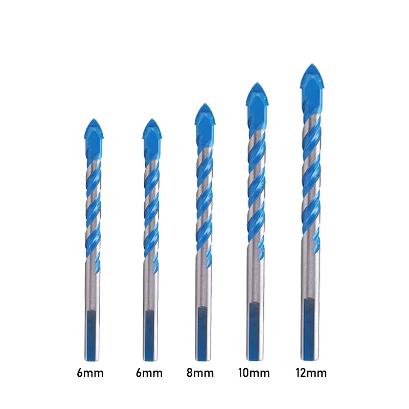 

5PCS Multi Triangle Drill Bit For Cement Wall Ceramic Tile Drilling Hole Durable