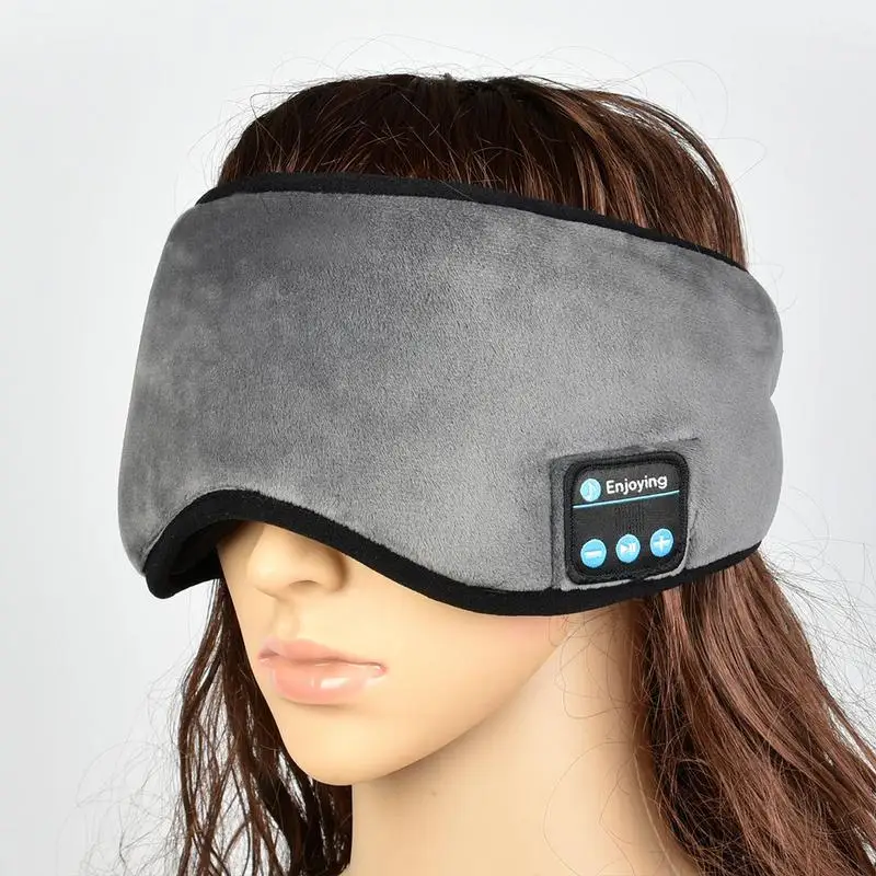 

Smart Eye Mask Cotton Casual Bluetooth Office Blinder-Sleeper For Music Answering Phone Built-in Microphone Wireless Earphone