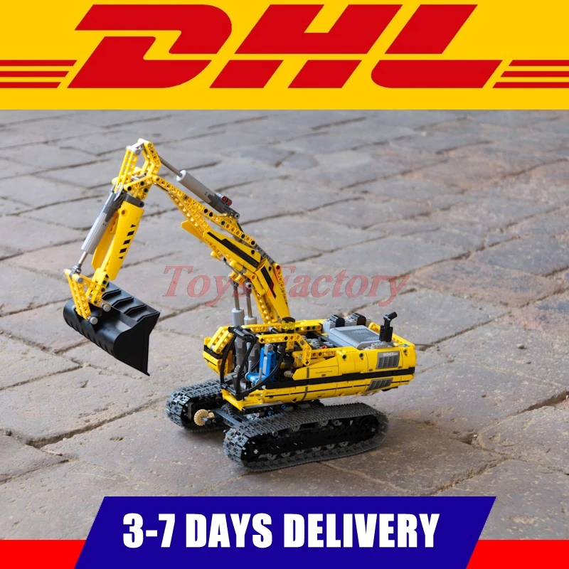 2017 LEPIN 20007 1123Pcs Technic Series Motorized Excavator Model Building Kits Set Blocks Bricks Compatible Toy 8043 block-set : image 2017 LEPIN 20007 1123Pcs Technic Series Motorized Excavator Model Building Kits Set Blocks Bricks Compatible Toy 8043 block-set