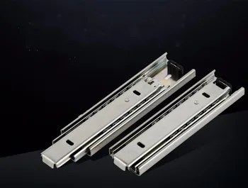 

Free shipping Drawer track, drawer slide, three rail drawer, guide rail, slide rail, furniture hardware fittings, slipway