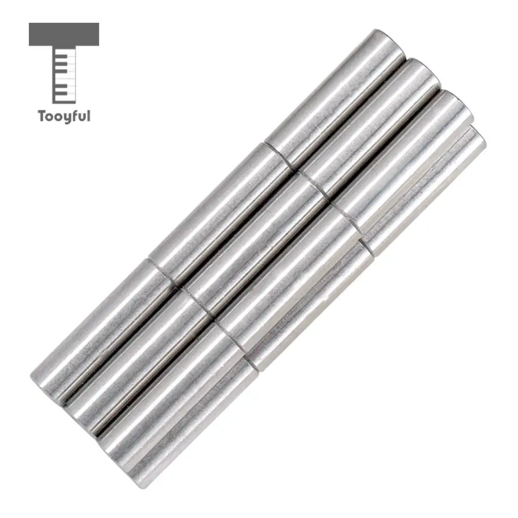 Tooyful 12pcs Alnico 5 Pickup Polepiece Magnet Slug Rods 18mm for Electric Guitar Bass Parts