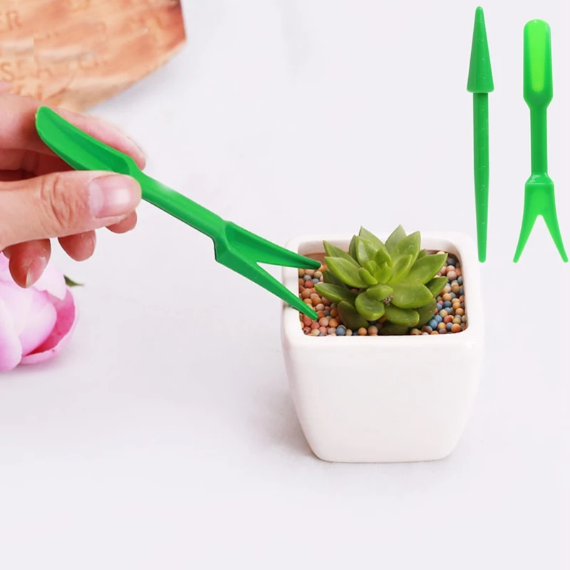 

2pcs Garden Plastic Seeds Widger Seedlings Dibber Transplanting Planting Tools