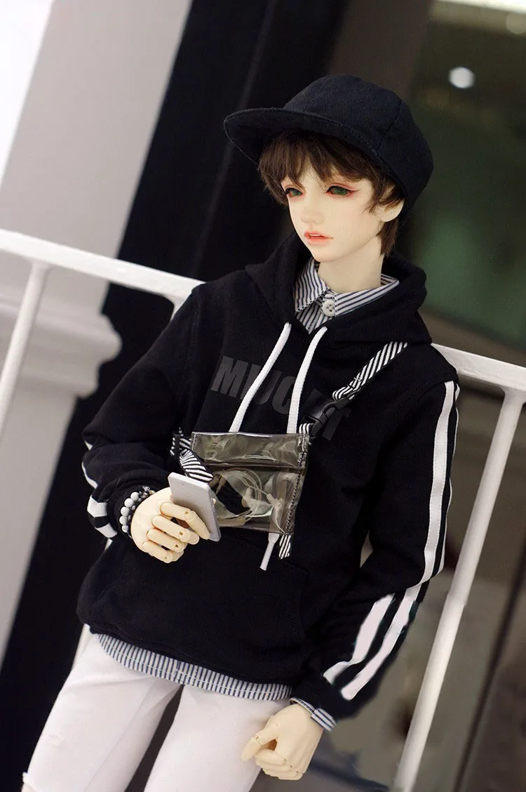 Одежда для куклы BJD 1/3 pu shu SD13 Толстовка с принтом Четыре цвета в куклу модная