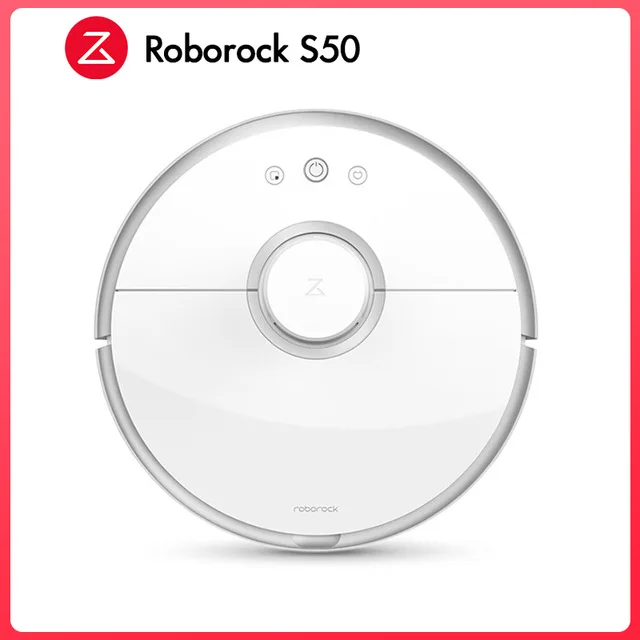 Roborock S50 S55 Xiao mi пылесос 2 mi робот для домашнего подметания влажной уборки робот-пылесос для уборки пыли умный беспроводной контроль приложения - Цвет: White