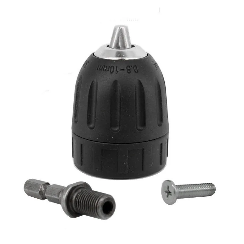 10mm Keyless Drill Chuck 3/8" 24UNF with Adaptorin Power Tool Accessories from Tools on