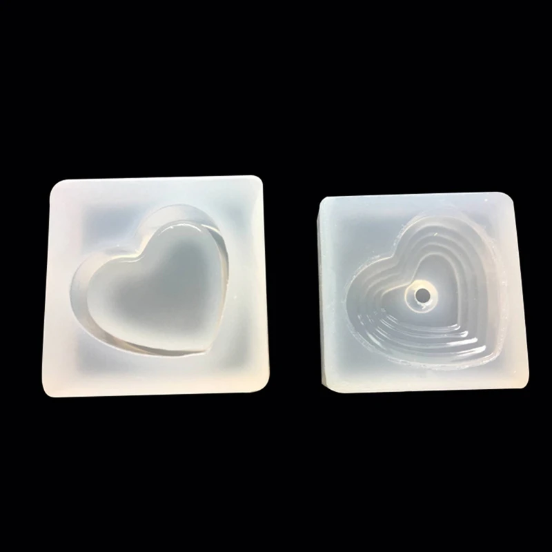Mini Heart-shaped Storage Box Liquid Silicone Mold DIY Resin Jewelry Mold Resin Molds For Jewelry
