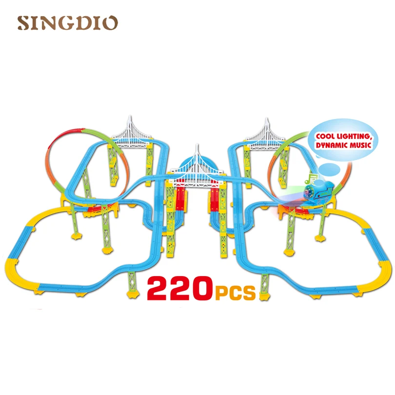 

2018 The New music Train sound light electric train track