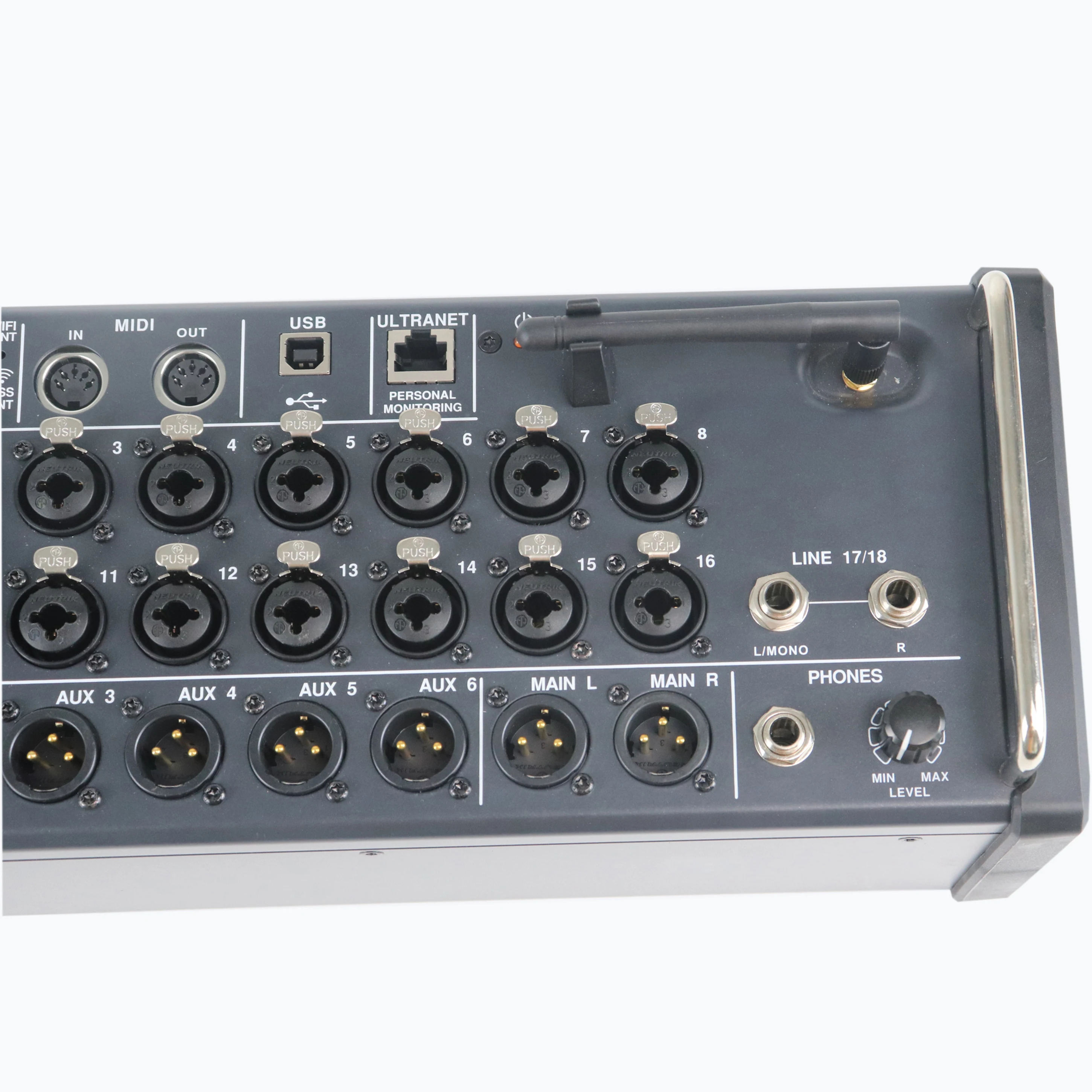 Leicozic MR18 18 Input Digital Mixing Console for iPad/Android Tablets with 16 PRO Preamps, Integrated Wifi & Multi-Channel USB
