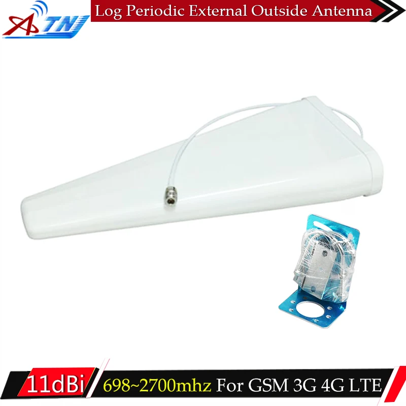 

12dBi Gain 698~2700mhz Log-periodic Outdoor Antenna Work For CDMA GSM LTE 3G WCDMA DCS 2G 3G 4G External Antenna Signal Booster