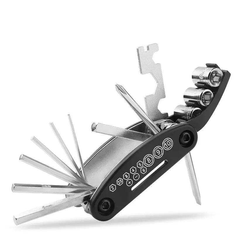 

16 in 1 Multifunction Bicycle Repair Tools Kit Hex Spoke Cycling Screwdriver Tool steel MTB Mountain Cycling Bike Repair Tool