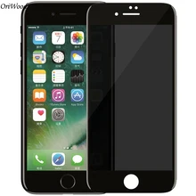 OriWood для iPhone7 анти-шпионское закаленное стекло, защита экрана, углеродное 3D полное покрытие, мягкая волоконная пленка для iPhone 7 Plus