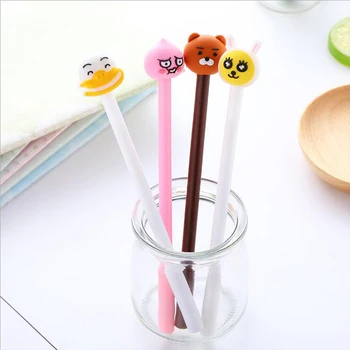 

Korea's latest three-dimensional cartoon stationery gel pen peach shape 0.5MM carbon pen office & school supplies signature pen