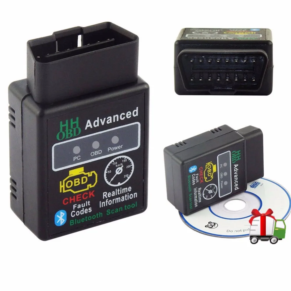 HH OBD Advanced ELM327 Bluetooth V2.1 OBD 2 II Car Fault