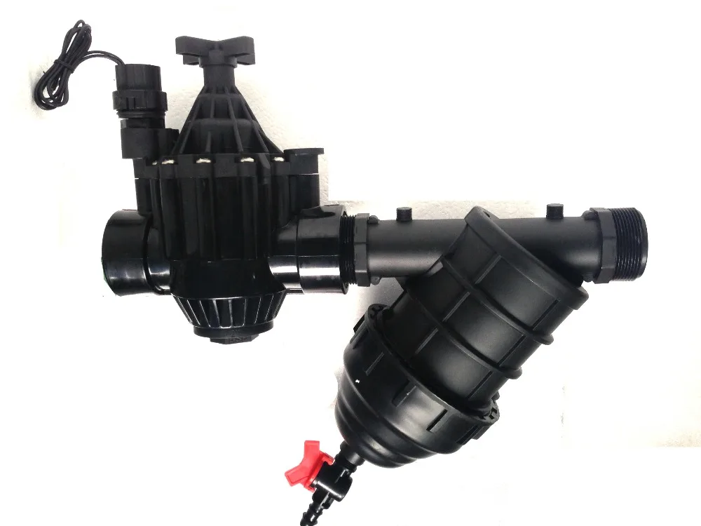 

2 in. Inlet Inline Plastic Residential/Commercial Irrigation Valve+Filter