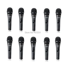 10 шт./лот Takstar DM-2008 профессиональные проводные динамические микрофоны для KTV встречи на сцене производительность компьютера 6 м 6,35 мм кабель