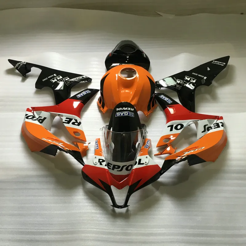 Комплект обтекателей для мотоцикла HONDA CBR600RR F5 07 08 CBR600 RR CBR 600RR 2007 2008 белый и черный