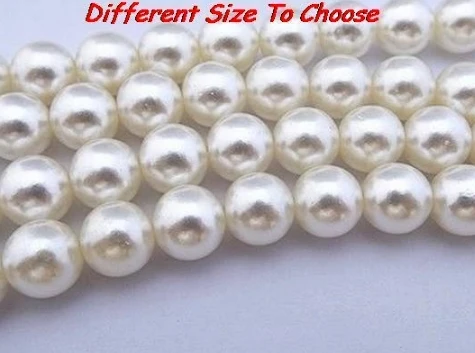 

4mm 6mm 8mm 10mm 12mm 20mm ABS Imitation resin Pearl beads Round Acrylic White Jewelry Findings bracelet Necklace Wholesale 446h