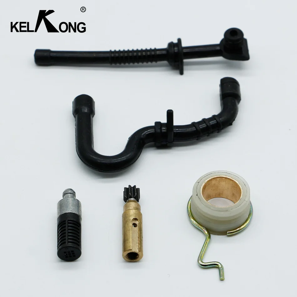 

KELKONG 1 Set Oil Pump Worm Gear Oil Fuel Line Filter Line Hose Kit For STIHL MS180 MS170 018 017 Carburetor Chainsaw Spare Part