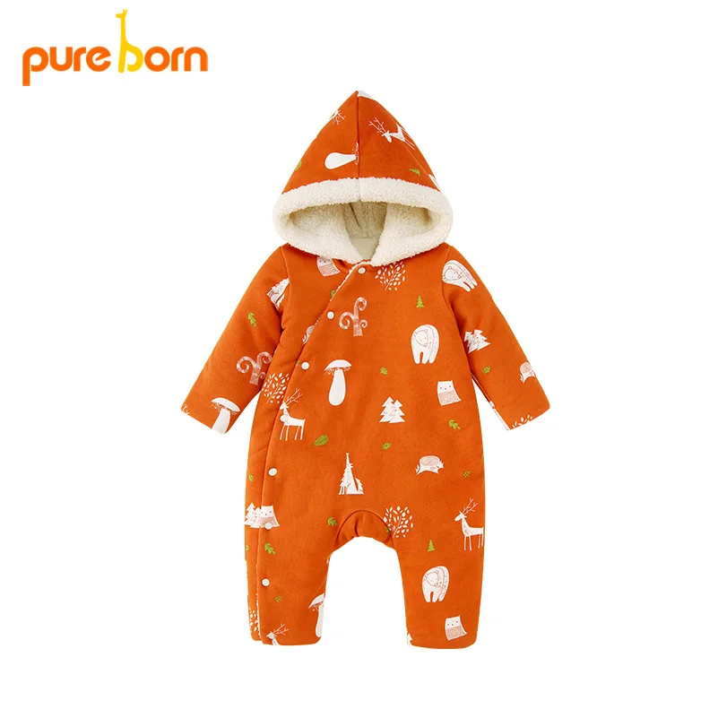 Pureborn Baby Winter Clothes Baby Romper Baby Boy Winter Clothes