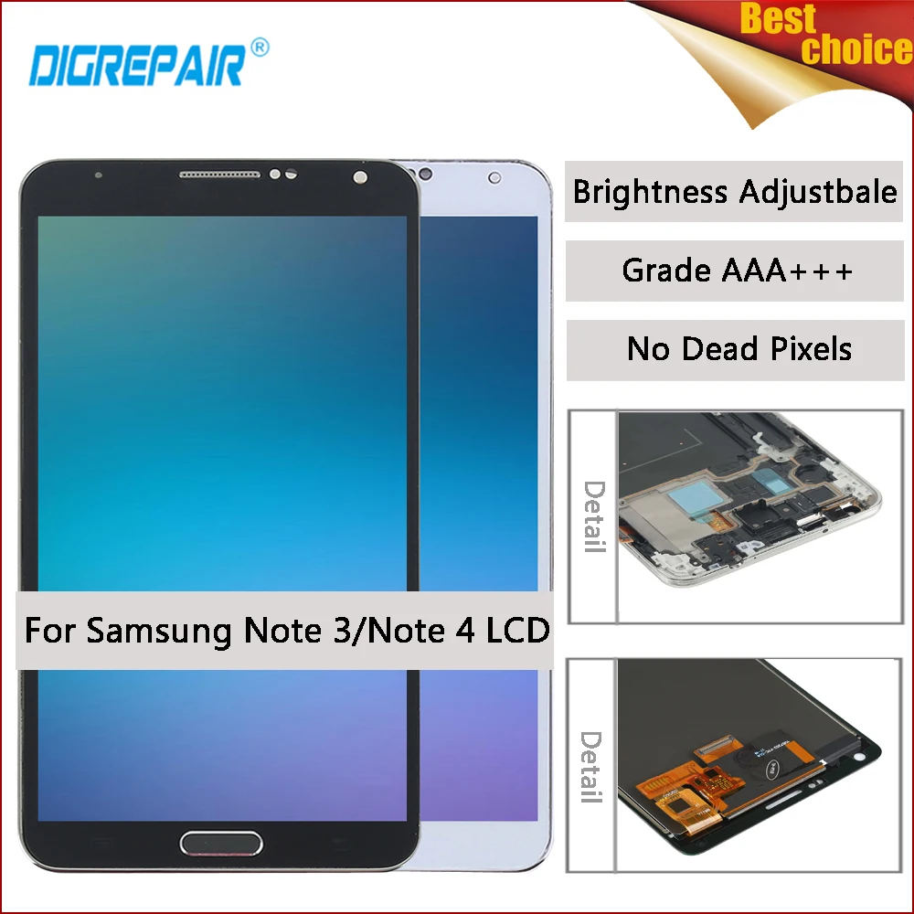 

For samsung note 3 n9005 lcd For Samsung Galaxy Note 3/4 LCD Display Digitizer Touch Screen Assembly For samsung note 4 n910 lcd