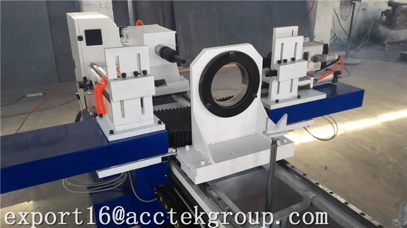 Cheap large hole automatic 2 heads cnc computer controlled wood lathe machine