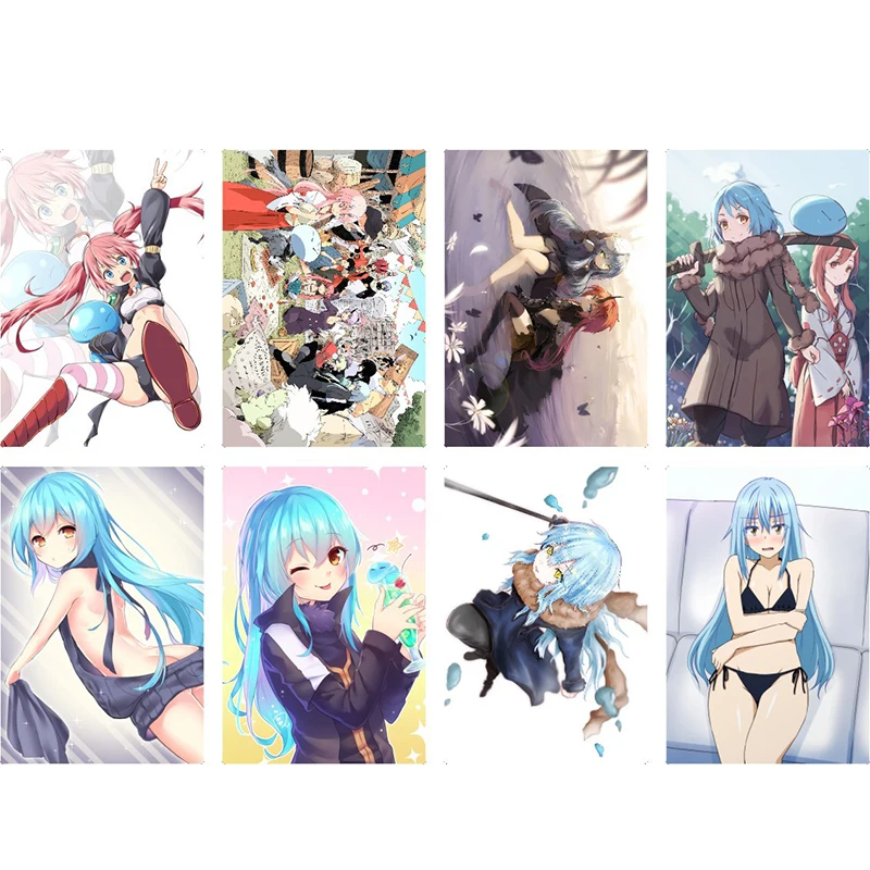 Постеры в стиле Косплей Rimuru Tensei Shitara Suraimu datt Ken постеры с фигурами 8 разных дизайнов